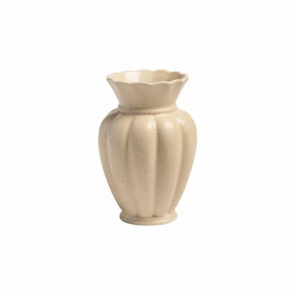 Vase Tudor keramik beige / Ø 11 x H 16 cm - Porzellan - & klevering - Beige günstig online kaufen