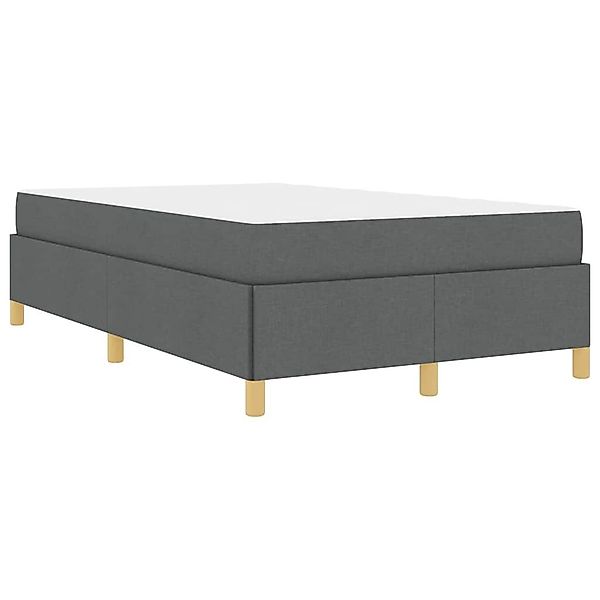 vidaXL Bett Boxspringbett mit Matratze Dunkelgrau günstig online kaufen
