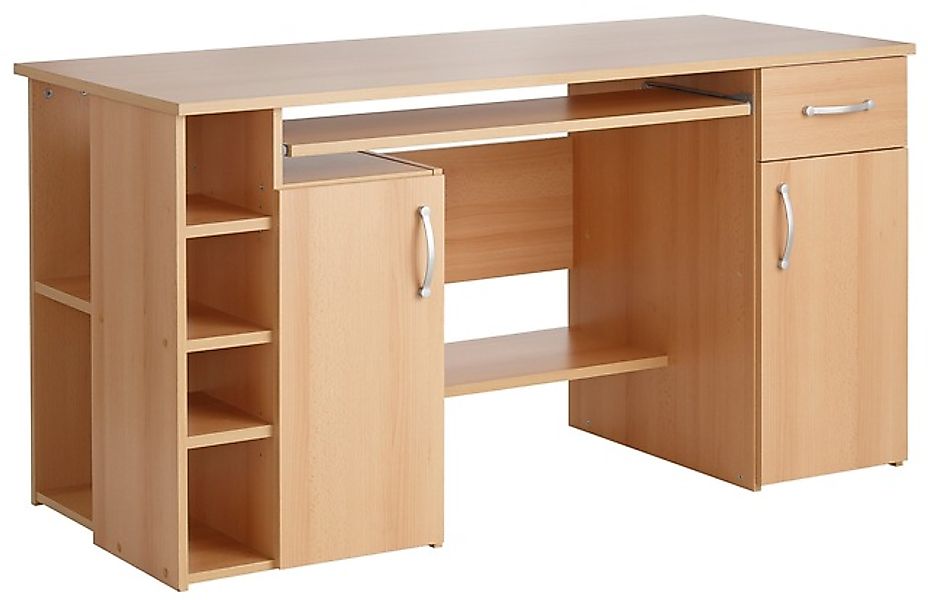 VOGL Möbelfabrik Schreibtisch »Tim mit seitlich offenen Fächern & Tastatura günstig online kaufen