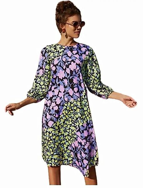 ZWY Dirndl Sommerkleid Lässiges und schlichtes knielanges Damenkleid günstig online kaufen