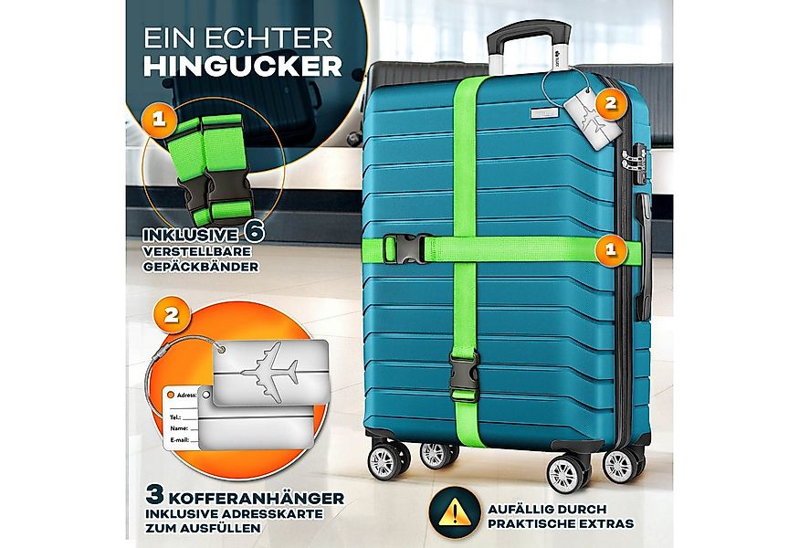tillvex Trolleyset tillvex® Reisekoffer Set Koffer Hartschale Trolley Koffe günstig online kaufen
