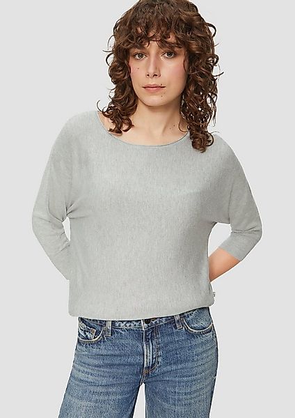 QS 3/4 Arm-Pullover Strickpullover Viskosemix-Pullover mit Fledermausärmeln günstig online kaufen
