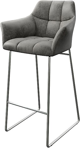 DELIFE Barhocker Yulo-Flex, Kufengestell Edelstahl Vintage günstig online kaufen