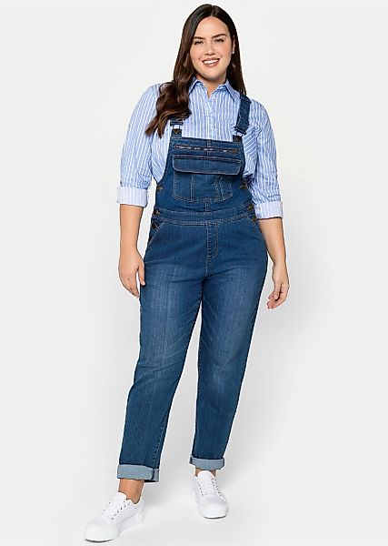 Sheego Bequeme Jeans Jeanslatzhose günstig online kaufen