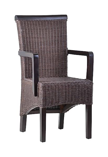 MiaMöbel Rattanstuhl Rattan, aus Rattangeflecht Braun günstig online kaufen