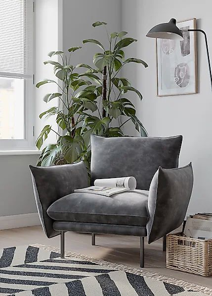 andas Sessel »Stine Cocktailsessel«, Besonderes Design durch Kissenoptik un günstig online kaufen