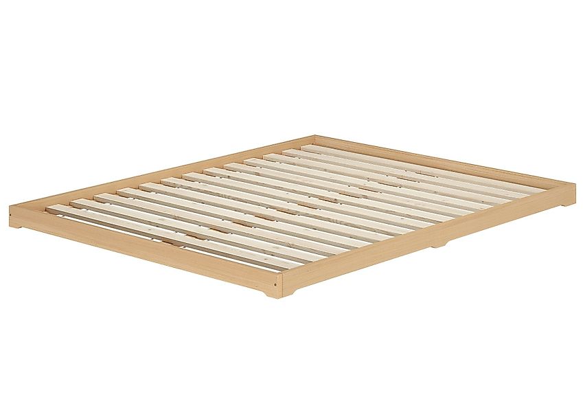 ERST-HOLZ Bett Breites Bodenbett Doppelbett Buche günstig online kaufen
