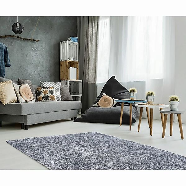 Kayoom Design-teppich Etna 110 Hellblau 120cm X 170cm günstig online kaufen