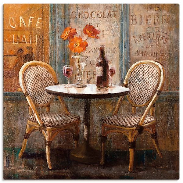 Artland Wandbild "Triff mich im Cafe I" Restaurant & Cafés 1 Stk. tlg. als günstig online kaufen