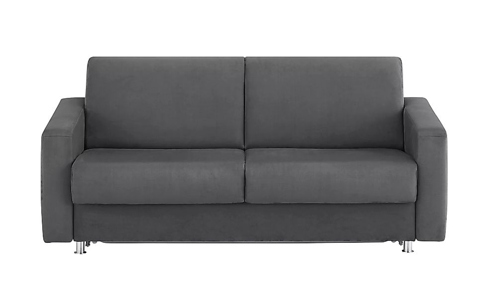 Schlafsofa - grau - 195 cm - 84 cm - 100 cm - Polstermöbel > Sofas > 2-Sitz günstig online kaufen