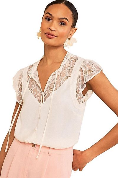 Love & Roses Kurzarmbluse Love & Roses Bluse mit Boudoir-Spitze, Regular (1 günstig online kaufen