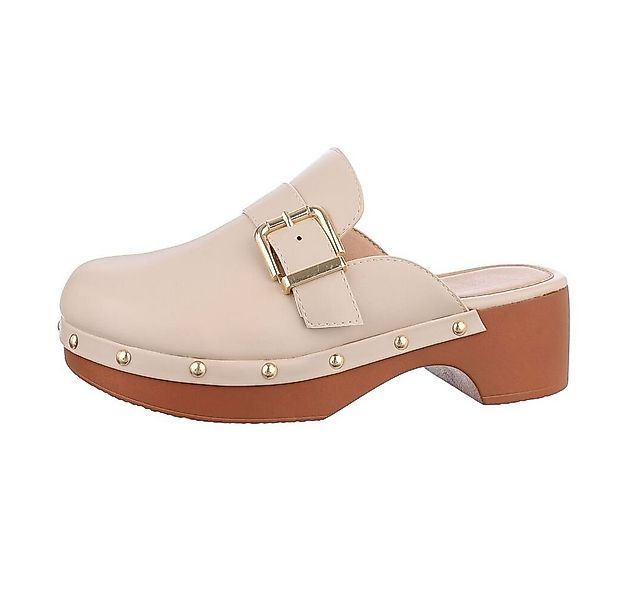 Ital-Design Damen Mules Boho/Hippie Plateausandaletten (85878221) Blockabsa günstig online kaufen