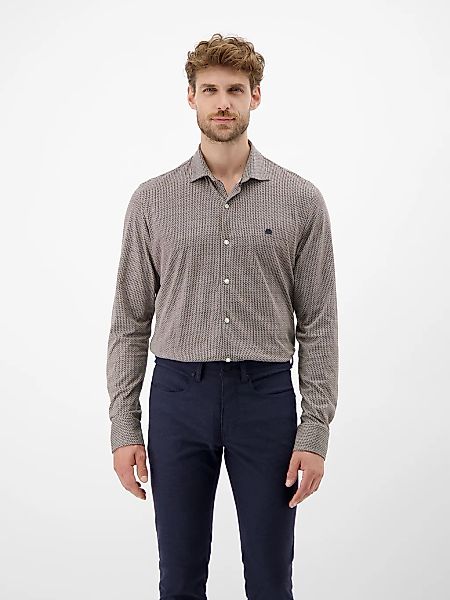 LERROS Karohemd "LERROS Langarmhemd mit Minimal-Karomuster" günstig online kaufen