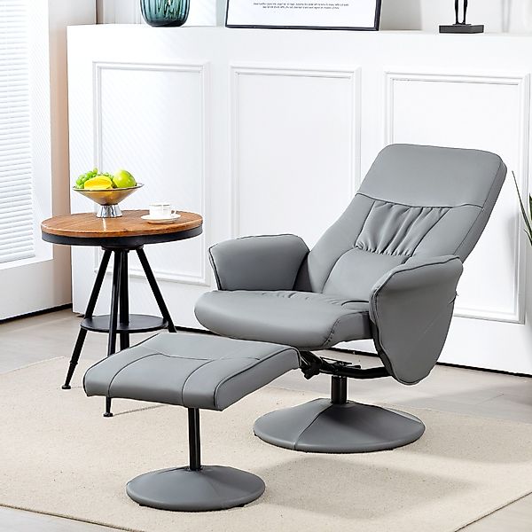HOMCOM Relaxsessel mit Fußhocker (höhenverstellbar, 2-St., günstig online kaufen
