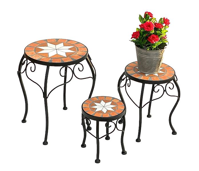 DanDiBo Blumenhocker Mosaik Rund 3er Set günstig online kaufen