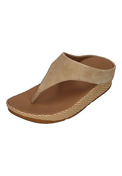 Fitflop LULU LUX GRAPHIC-WEAVE SUEDE TOE-POST SANDALS Zehentrenner Cappucci günstig online kaufen