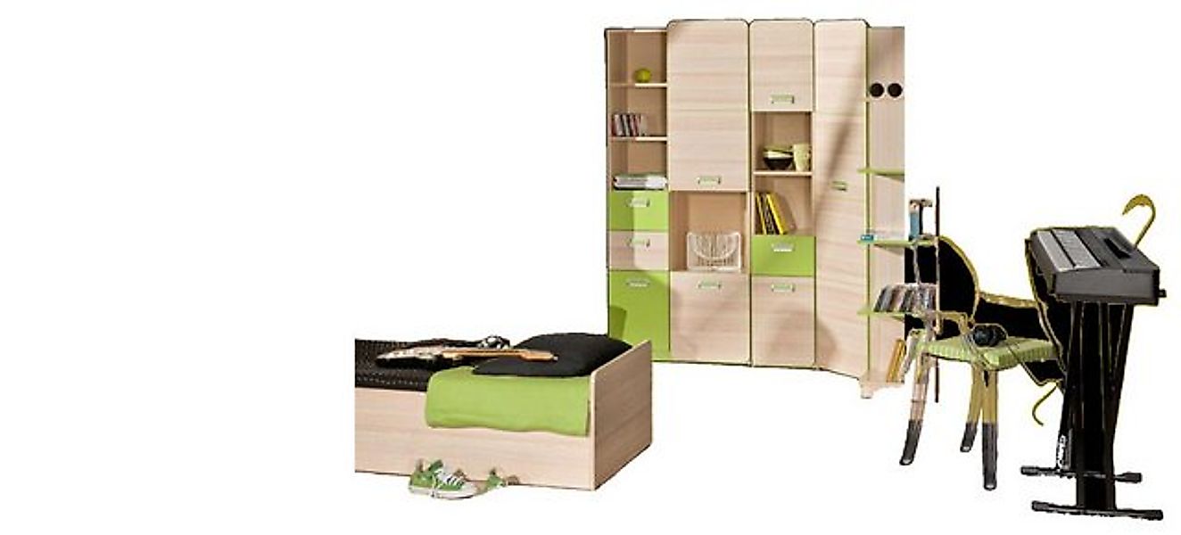 JVmoebel Kinderkleiderschrank Wohnwand Anbauwand Schrankwand Regal Kinderzi günstig online kaufen