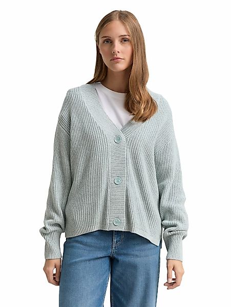 TOM TAILOR Denim Cardigan, mit Strickstruktur und Knopfleiste günstig online kaufen