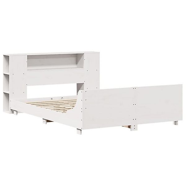 vidaXL Bett Massivholzbett ohne Matratze Weiß 120x190 cm Kiefernholz günstig online kaufen