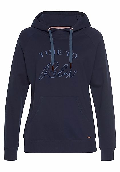 LASCANA Kapuzensweatshirt, mit Frontschriftzug, Loungeanzug, Hoodie günstig online kaufen