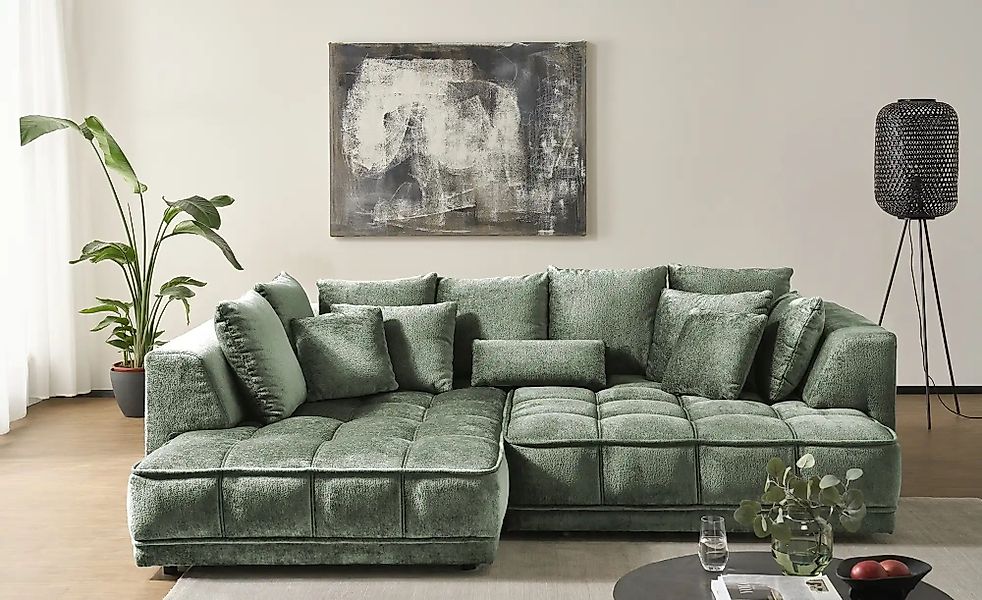 switch Ecksofa  Tiga ¦ grün ¦ Maße (cm): B: 285 H: 88 T: 205.0 Polstermöbel günstig online kaufen