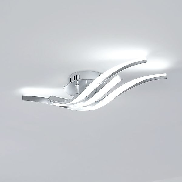 Goeco Deckenleuchte LED Deckenlampe, 3-gebogene Deckenleuchte, günstig online kaufen