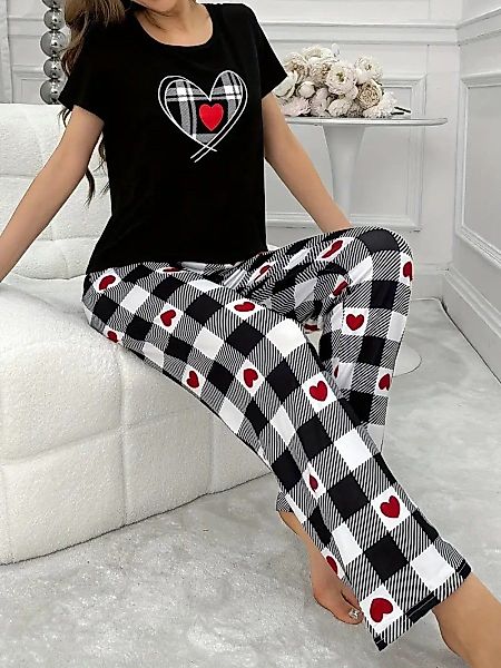 Elegant Love Pyjama Lässige Damen Nachtwäsche günstig online kaufen