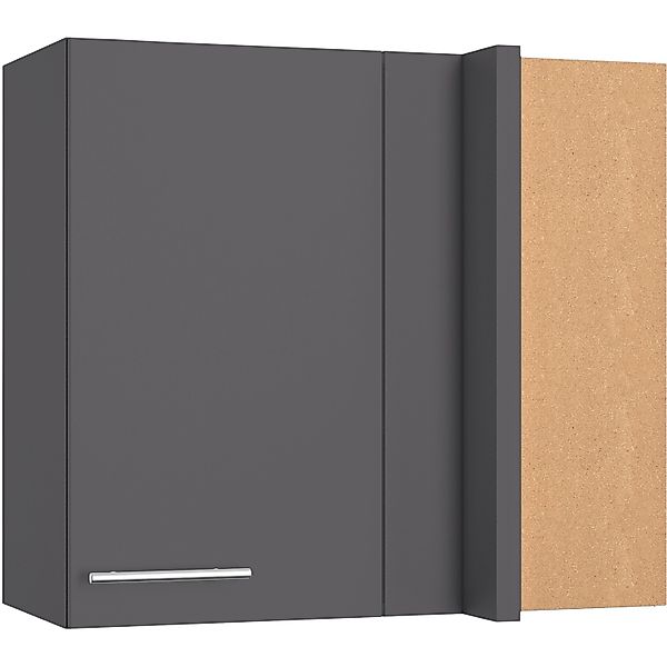 Optifit Küchen-Eckoberschrank Ingvar420 80/ 45 x 70,4 x 34,9 cm Anthrazit M günstig online kaufen