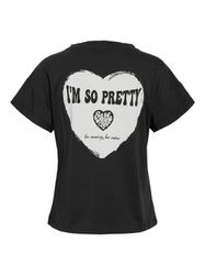 Noisy may T-Shirt Design mit Herz-Print günstig online kaufen