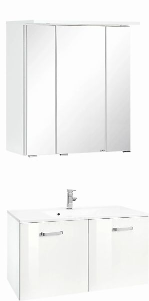 welltime Badmöbel-Set "Ravenna" 2 Stk. tlg. Breite 80 cm, Bad-Unterschrank günstig online kaufen