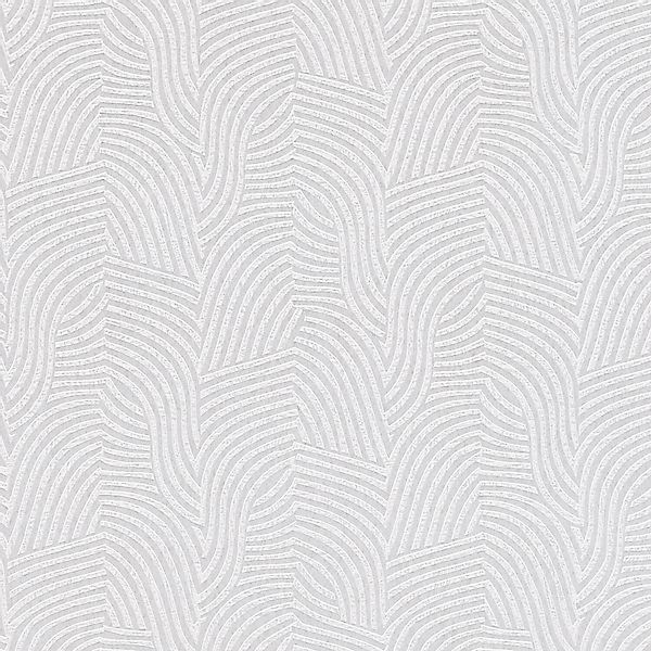 PROFHOME 781534-GU Grafik Tapete Gestreiftes Muster Weiß Creme Grau 0,53 m günstig online kaufen