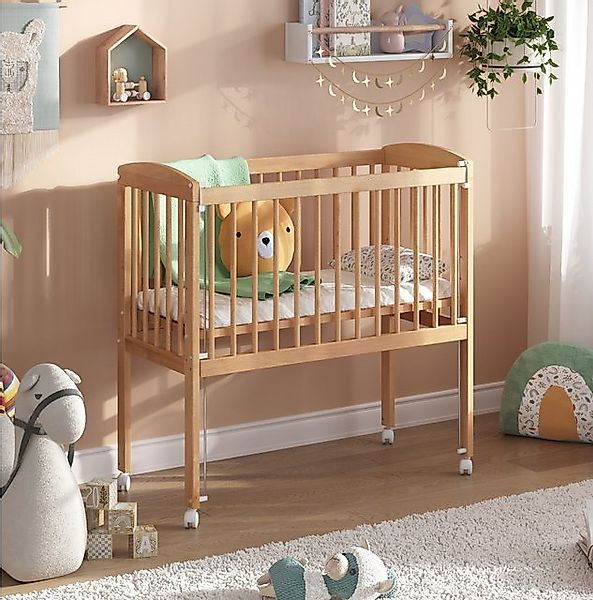 Alavya Home® Beistellbett 90x40 LEROY 2 in1 Baby Bett ab Geburt mit Matratz günstig online kaufen