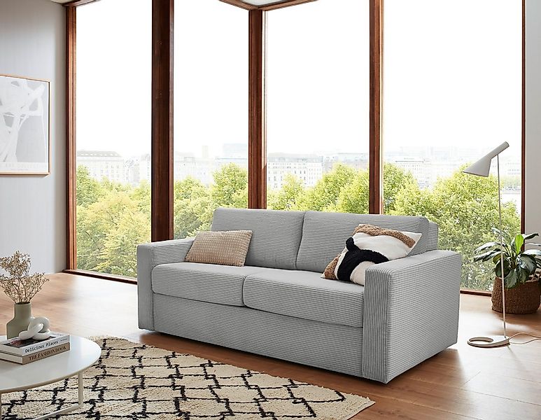 ATLANTIC home collection Schlafsofa "Rolando, B: 196 cm, Liegefl. 140x190 c günstig online kaufen