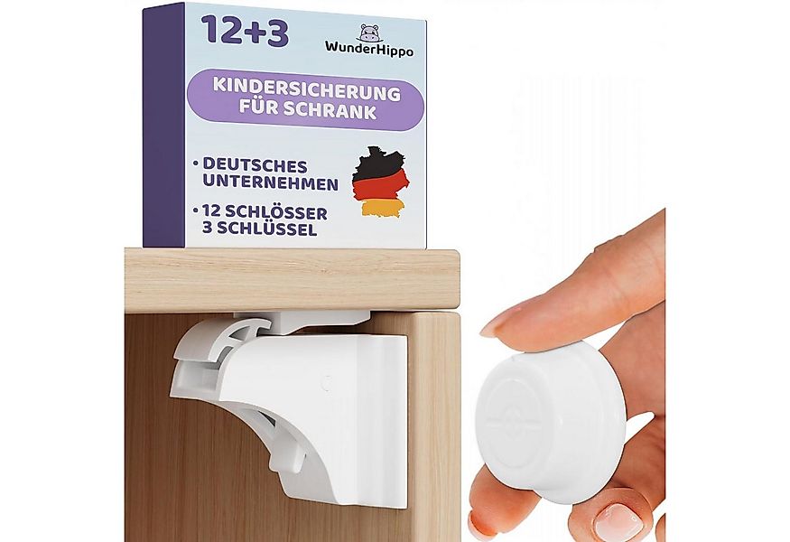 WunderHippo Kindersicherung Magnetische Kindersicherungen 12 Schlösser+3 Sc günstig online kaufen
