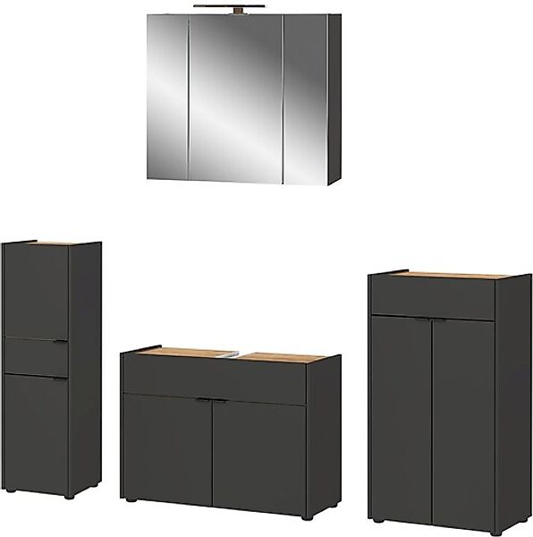 GERMANIA Badmöbel-Set »Ameca«, (4 St.), Badezimmer-Set: Waschbeckenuntersch günstig online kaufen