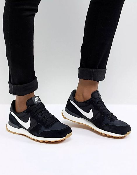 Nike – Internationalist – Sneaker in Schwarz und Weiß günstig online kaufen