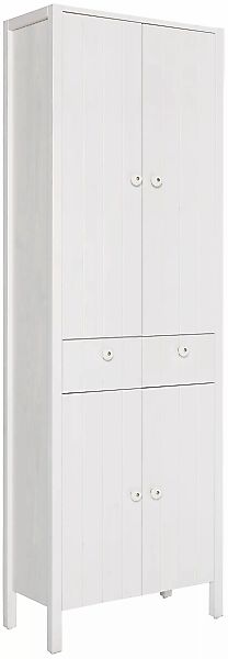 Home affaire Hochschrank "Tina", Badmöbel, Schrank, Breite 57 cm, Massivhol günstig online kaufen