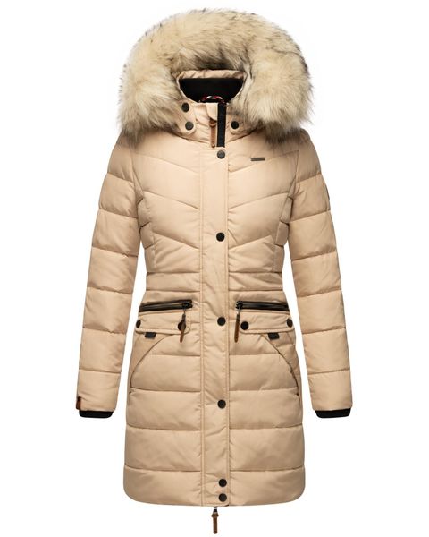 Navahoo Steppmantel "Paula" stylischer Winter Parka m. edlem Fellimitat günstig online kaufen