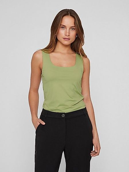 Vila Shirttop U-Boot-Ausschnitt Figurbetont VIKENZA U-NECK S/L TANK TOP - N günstig online kaufen