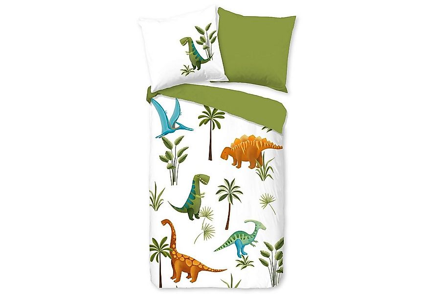 good morning Bettwäsche Jurassic Park 20014 White, Baumwolle, 2 teilig, Din günstig online kaufen