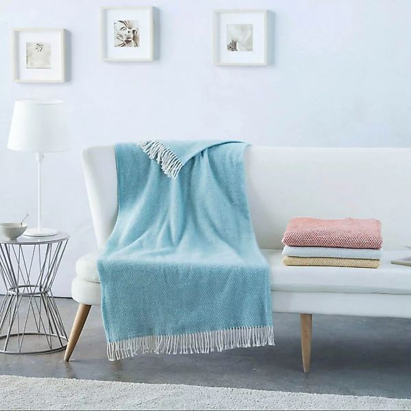 Decke Naturals Blau (130 X 170 Cm) günstig online kaufen