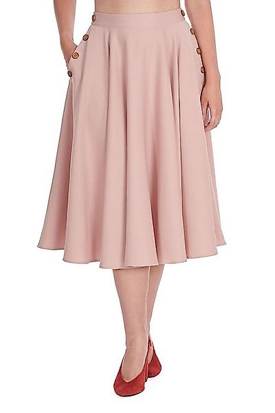 Banned A-Linien-Rock Polly May Swing Skirt Rosa Vintage A-Linie Rock günstig online kaufen