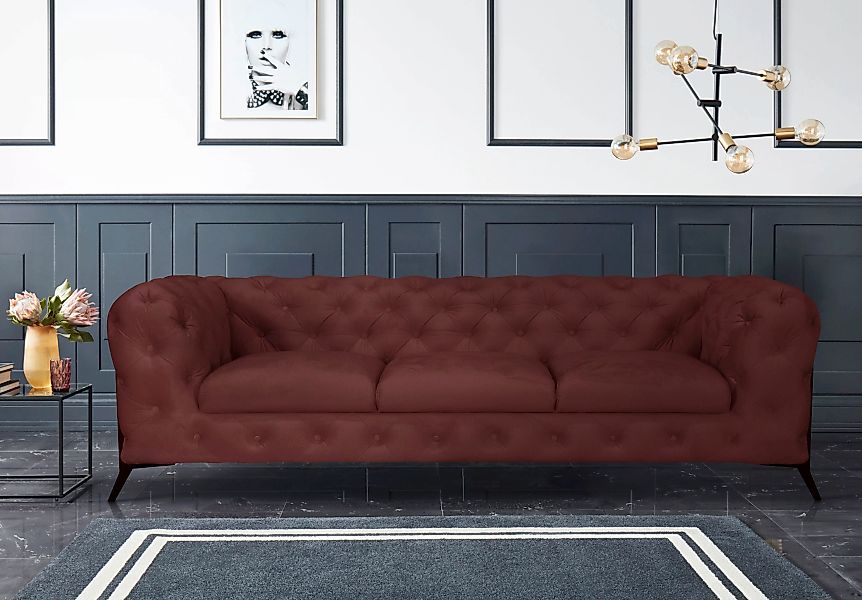 Leonique Chesterfield-Sofa "Amaury", aufwändige Knopfheftung, moderne Chest günstig online kaufen