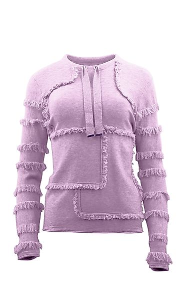 Passioni Strickpullover mit Fransendetails günstig online kaufen