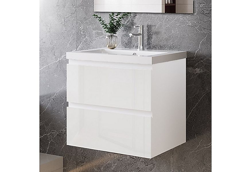 duschspa Waschtisch Waschbecken mit Unterschrank Badmöbel Set Badschrank Wa günstig online kaufen