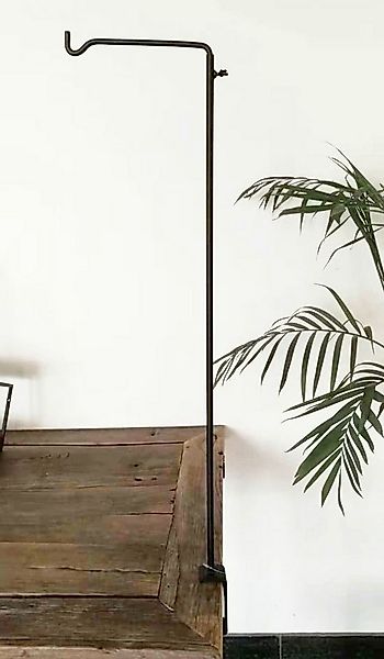 Van der Leeden Dekohänger Dekorationsstange Schwarz Metall 92 cm Haken Klem günstig online kaufen