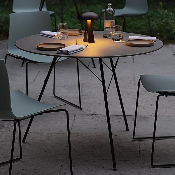 Arper LEAF 1831 Gartentisch | Platte rund 100 cm | Konfigurator günstig online kaufen