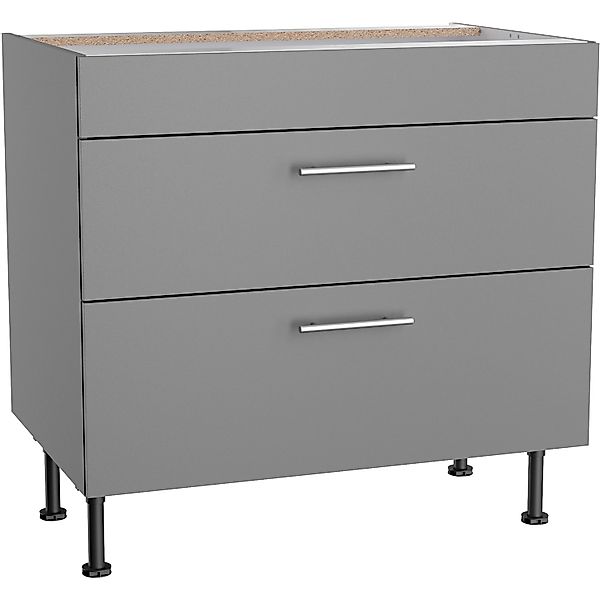 Optifit Küchen-Unterschrank mit 2 Auszügen Mats825 60cmx87cmx58,4cm Basaltg günstig online kaufen