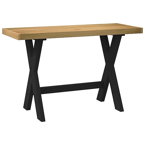vidaXL Schreibtisch NOAIN X-Form-Beine 120x50x75 cm Massivholz Kiefer 41000 günstig online kaufen