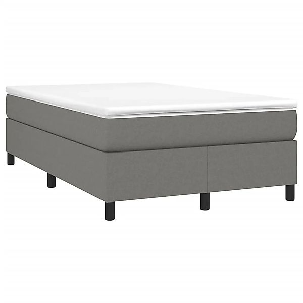 vidaXL Boxspringbett mit Matratze Dunkelgrau 120x190 cm Stoff 3269684 günstig online kaufen